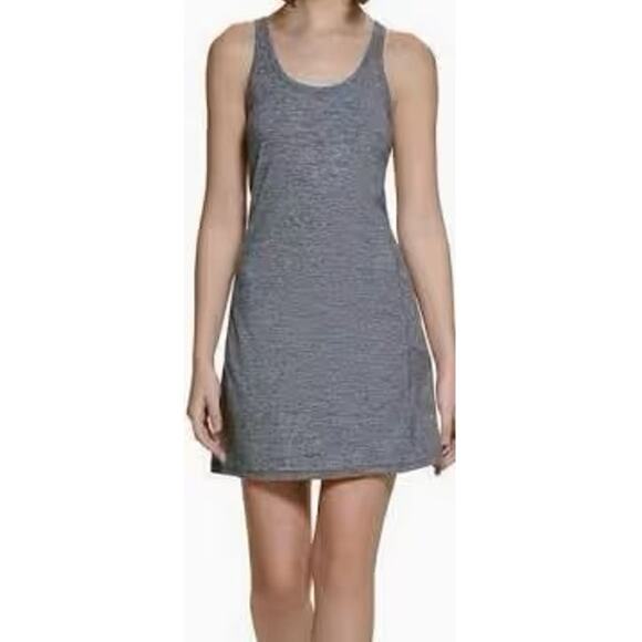 NWT Calvin Klein Active Athletic Performance Tank Dress in Gray Sz Medium - Picture 1 of 12